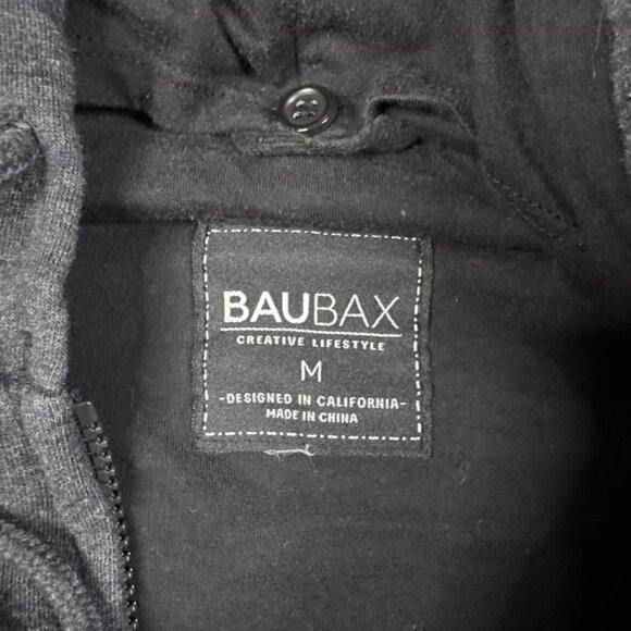 Baubax Women’s Dark Gray Long Sleeve Full Zip Cozy Hoodie Size Medium - Picture 2 of 5